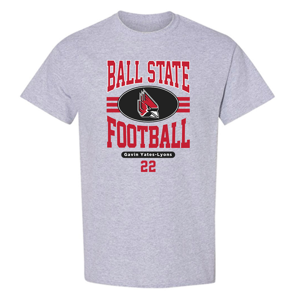 Ball State - NCAA Football : Gavin Yates-Lyons - Classic Fashion Shersey T-Shirt-0