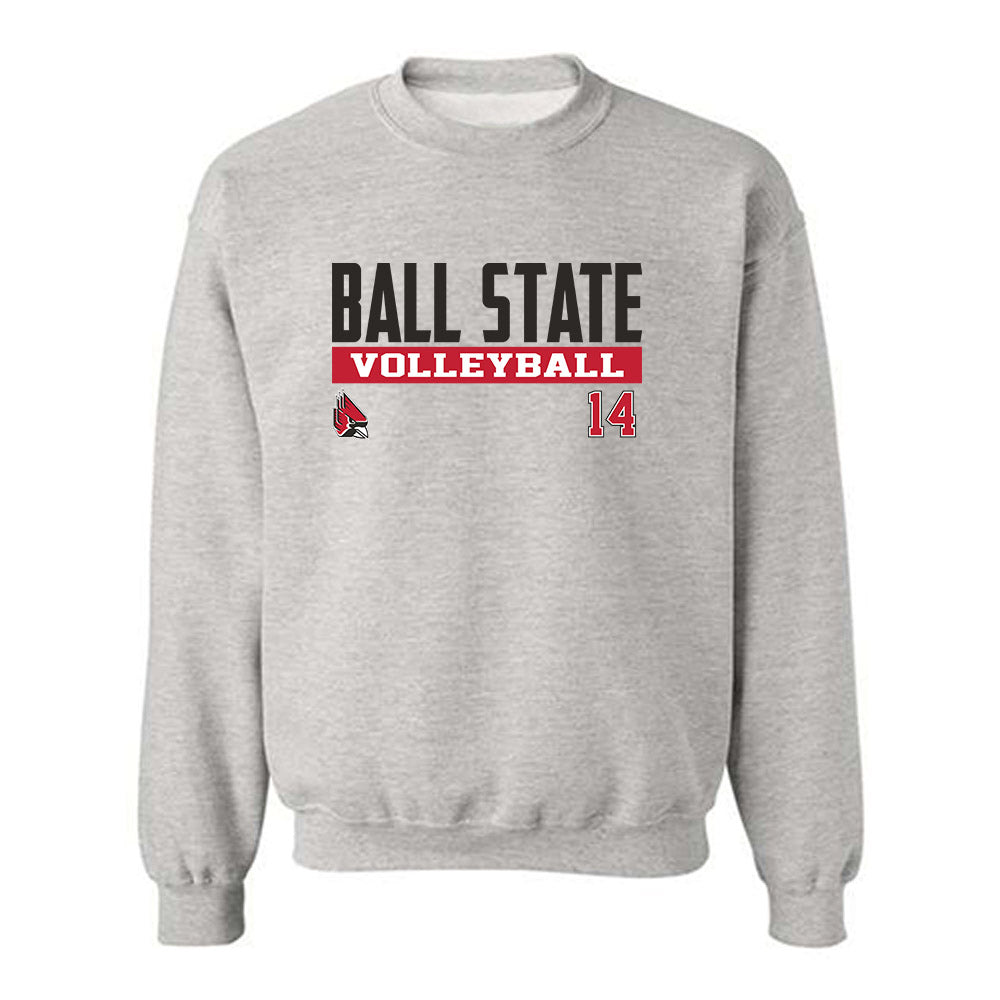 Ball State - NCAA Men's Volleyball : Jason Harris - Classic Fashion Shersey Crewneck Sweatshirt-0