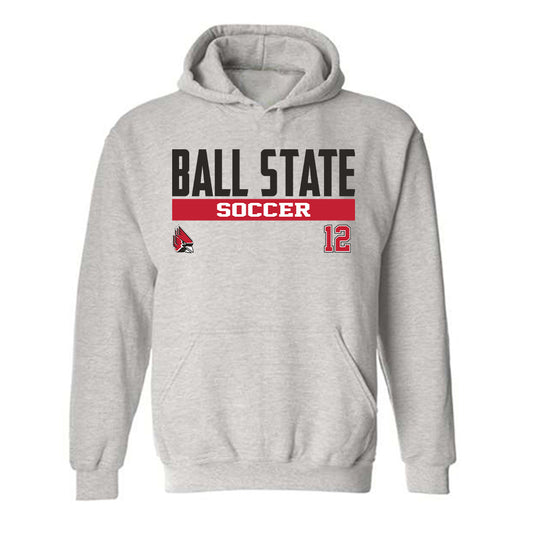 Ball State - NCAA Women's Soccer : Lexi Watkins - Classic Fashion Shersey Hooded Sweatshirt-0