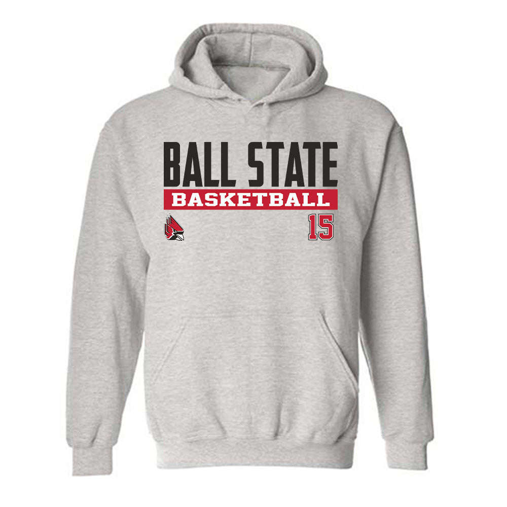 Ball State - NCAA Women's Basketball : Ashlynn Brooke - Classic Fashion Shersey Hooded Sweatshirt-0