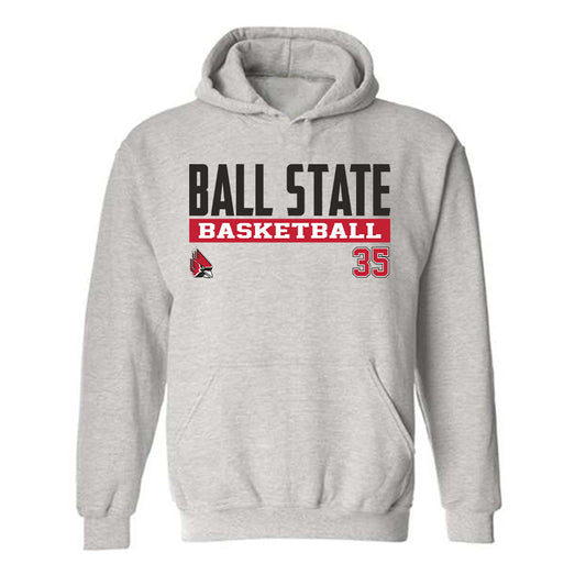 Ball State - NCAA Women's Basketball : Bree Salenbien - Classic Fashion Shersey Hooded Sweatshirt-0
