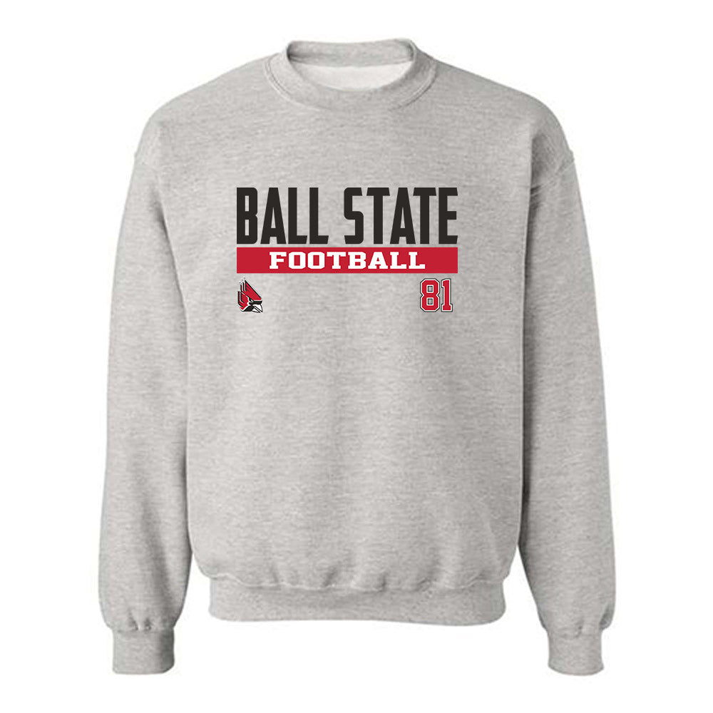 Ball State - NCAA Football : Leo Collins - Classic Fashion Shersey Crewneck Sweatshirt