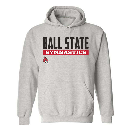 Ball State - NCAA Women's Gymnastics : Kinlee Bare - Classic Fashion Shersey Hooded Sweatshirt-0