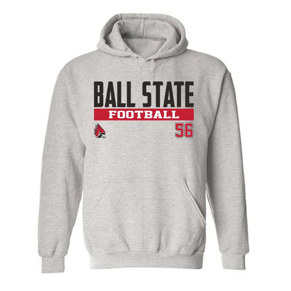 Ball State - NCAA Football : Ameir Glenn - Classic Fashion Shersey Hooded Sweatshirt-0