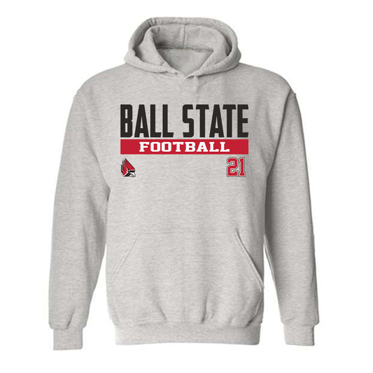 Ball State - NCAA Football : Anthony McMullen - Classic Fashion Shersey Hooded Sweatshirt-0