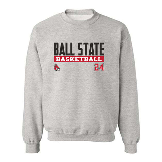 Ball State - NCAA Men's Basketball : Mason Jones - Classic Fashion Shersey Crewneck Sweatshirt-0