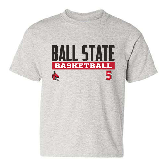 Ball State - NCAA Men's Basketball : Kjei Parker - Classic Fashion Shersey Youth T-Shirt-0