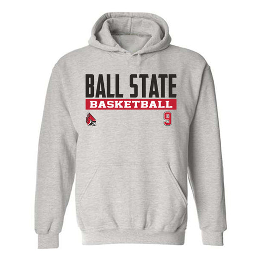 Ball State - NCAA Women's Basketball : Helen Holley - Classic Fashion Shersey Hooded Sweatshirt-0
