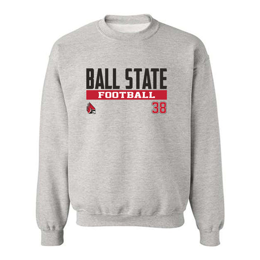 Ball State - NCAA Football : Brody Boehm - Classic Fashion Shersey Crewneck Sweatshirt-0