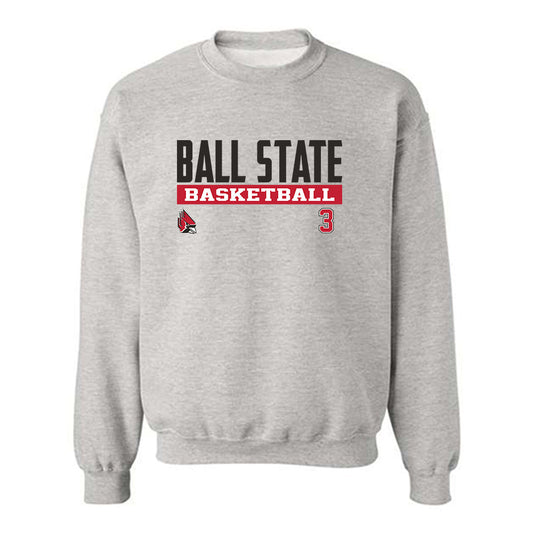 Ball State - NCAA Men's Basketball : Juwan Maxey - Classic Fashion Shersey Crewneck Sweatshirt-0