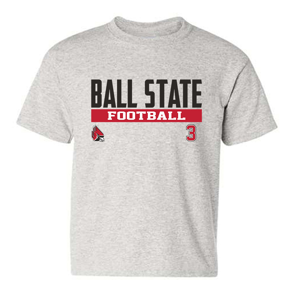 Ball State - NCAA Football : George Okorie - Classic Fashion Shersey Youth T-Shirt-0