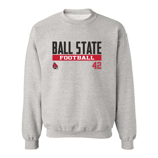 Ball State - NCAA Football : Layton Starks - Classic Fashion Shersey Crewneck Sweatshirt-0
