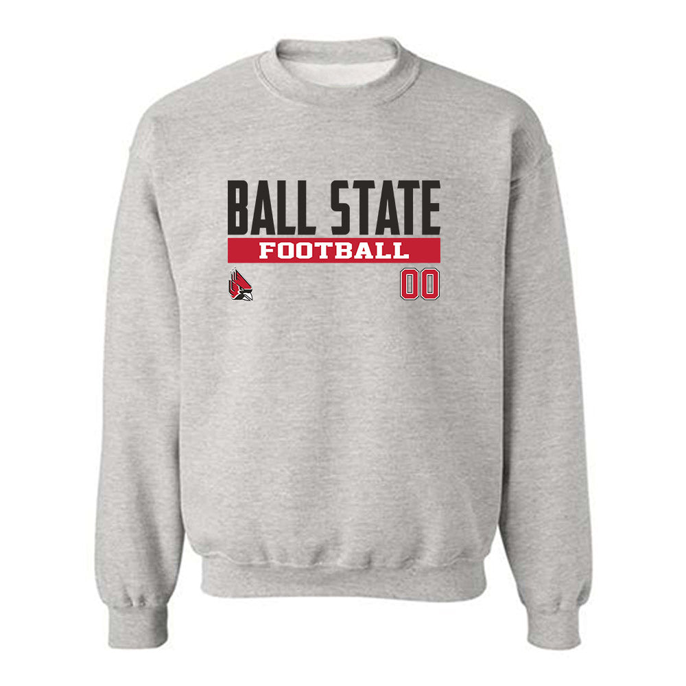 Ball State - NCAA Football : Zion Haney - Classic Fashion Shersey Crewneck Sweatshirt-0