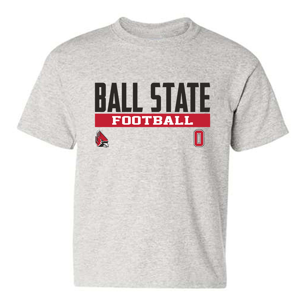 Ball State - NCAA Football : Elijah Jackson - Classic Fashion Shersey Youth T-Shirt-0
