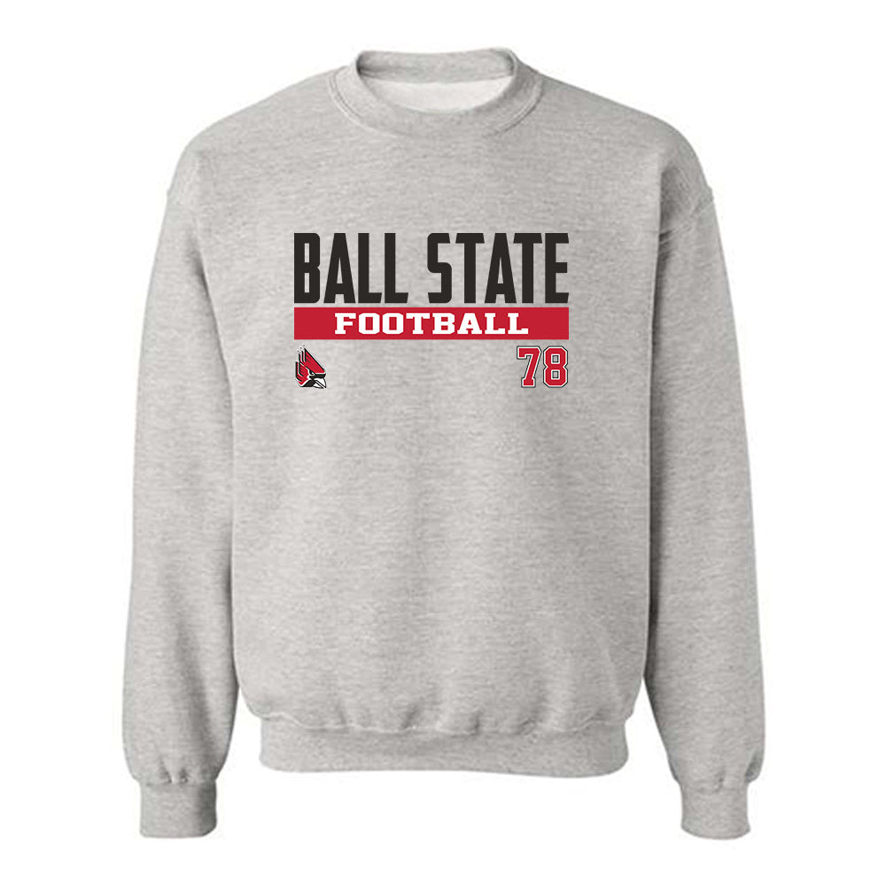 Ball State - NCAA Football : Kaden Mayle - Classic Fashion Shersey Crewneck Sweatshirt-0