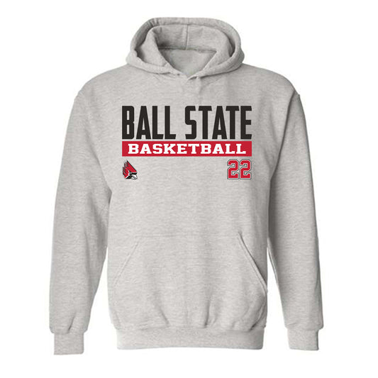 Ball State - NCAA Women's Basketball : Tessa Towers - Classic Fashion Shersey Hooded Sweatshirt-0