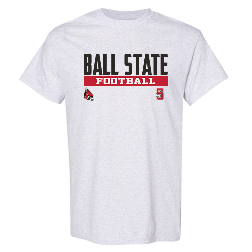 Ball State - NCAA Football : Jabari Smith - Classic Fashion Shersey T-Shirt-0