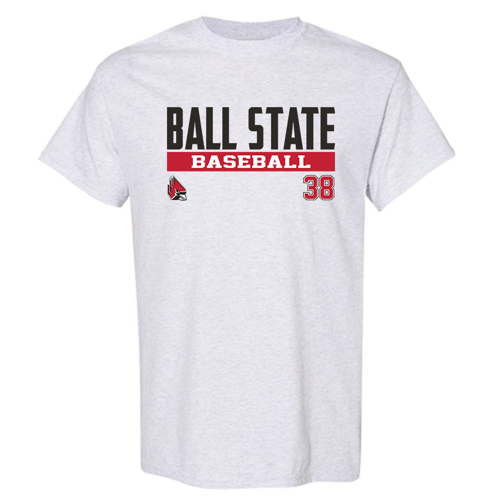 Ball State - NCAA Baseball : Kenskey Thomas - Classic Fashion Shersey T-Shirt-0
