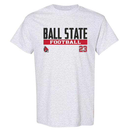 Ball State - NCAA Football : Jordan Suggs - Classic Fashion Shersey T-Shirt-0