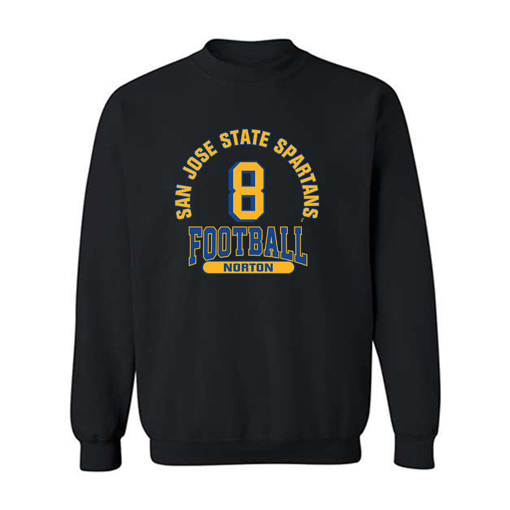 SJSU - NCAA Football : Runye Norton - Classic Fashion Shersey Crewneck Sweatshirt-0