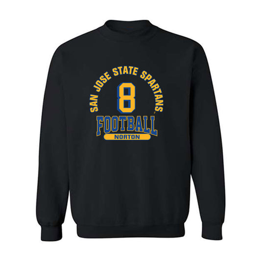 SJSU - NCAA Football : Runye Norton - Classic Fashion Shersey Crewneck Sweatshirt-0