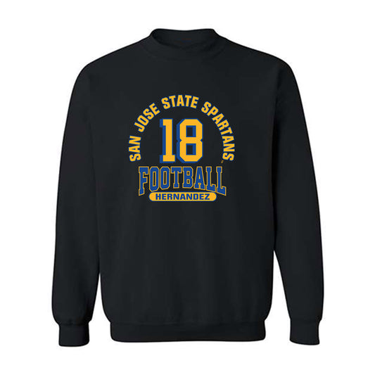 SJSU - NCAA Football : Trace Hernandez - Classic Fashion Shersey Crewneck Sweatshirt-0