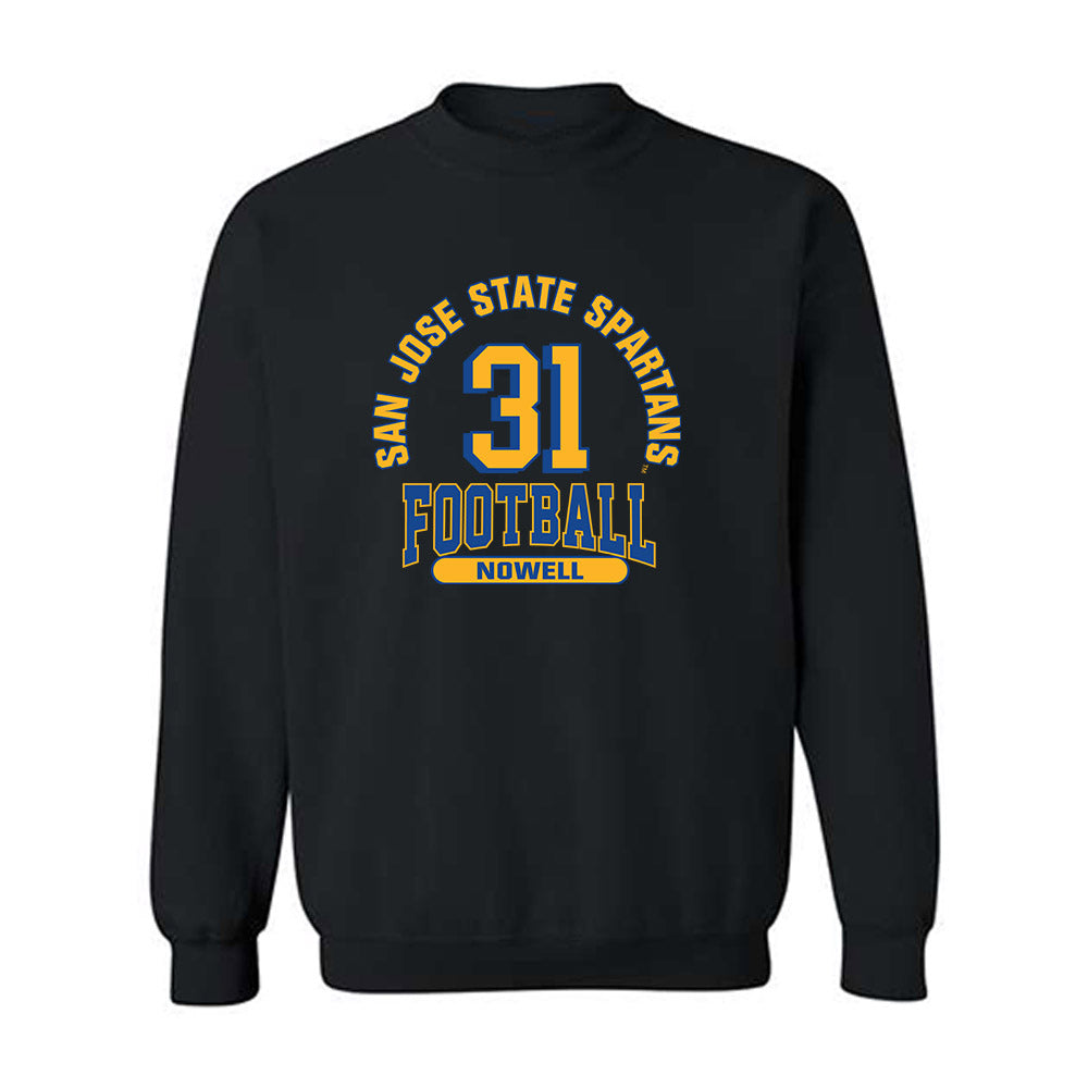 SJSU - NCAA Football : Hunter Nowell - Classic Fashion Shersey Crewneck Sweatshirt-0