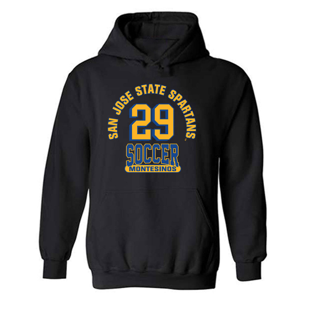SJSU - NCAA Women's Soccer : Lily Montesinos - Classic Fashion Shersey Hooded Sweatshirt-0