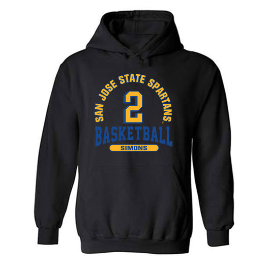 SJSU - NCAA Women's Basketball : McKenna Simons - Classic Fashion Shersey Hooded Sweatshirt-0