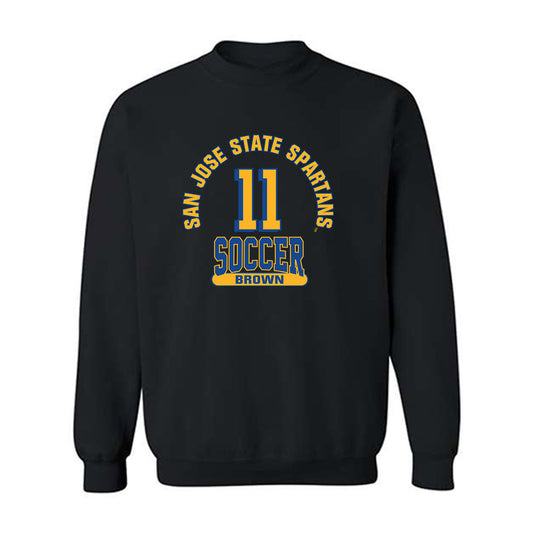 SJSU - NCAA Women's Soccer : Keely Brown - Classic Fashion Shersey Crewneck Sweatshirt-0