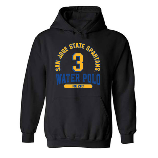 SJSU - NCAA Women's Water Polo : Emma Ruzic - Classic Fashion Shersey Hooded Sweatshirt-0
