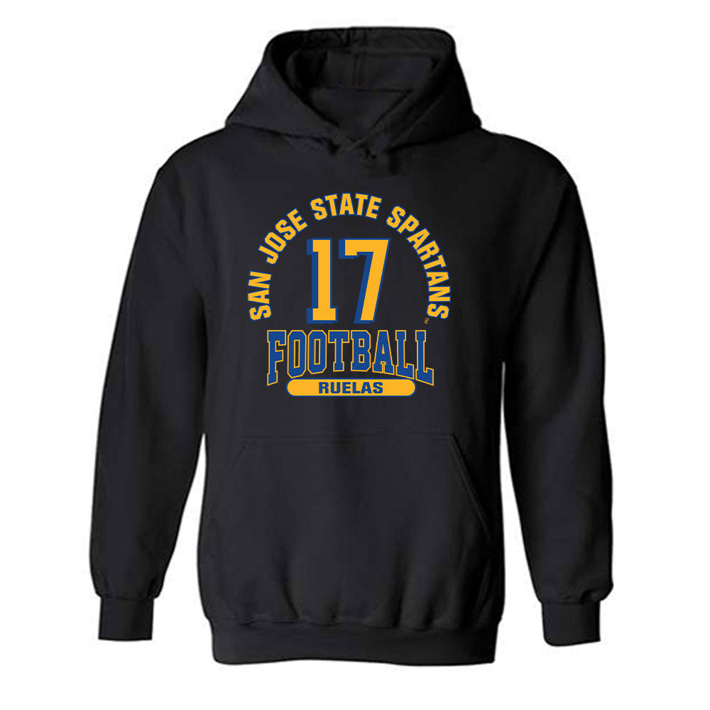 SJSU - NCAA Football : Ryker Ruelas - Classic Fashion Shersey Hooded Sweatshirt-0