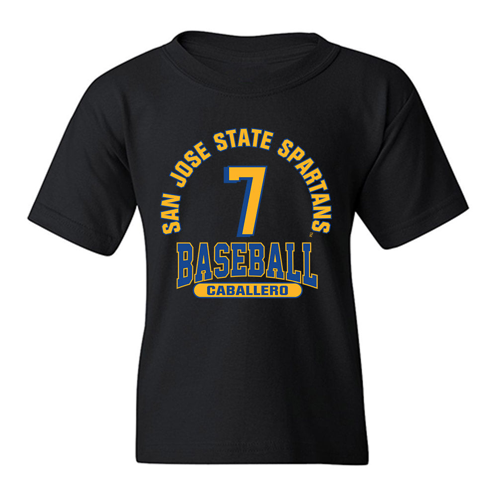 SJSU - NCAA Baseball : Rocco Caballero - Classic Fashion Shersey Youth T-Shirt-0