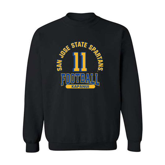 SJSU - NCAA Football : Champ Kapanui - Classic Fashion Shersey Crewneck Sweatshirt-0