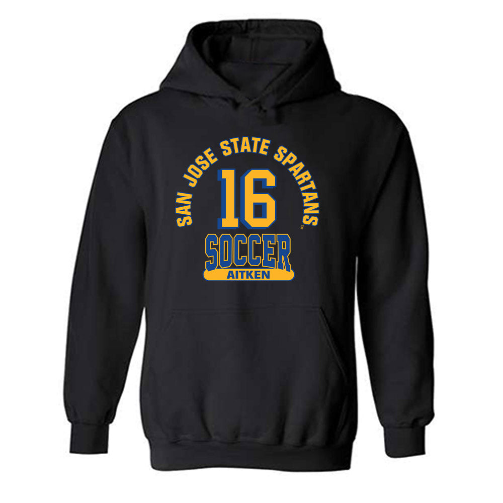 SJSU - NCAA Women's Soccer : Taejah Aitken - Classic Fashion Shersey Hooded Sweatshirt-0