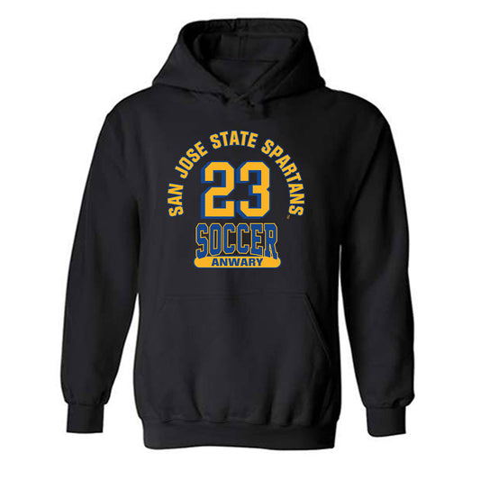 SJSU - NCAA Men's Soccer : Amir Anwary - Classic Fashion Shersey Hooded Sweatshirt-0