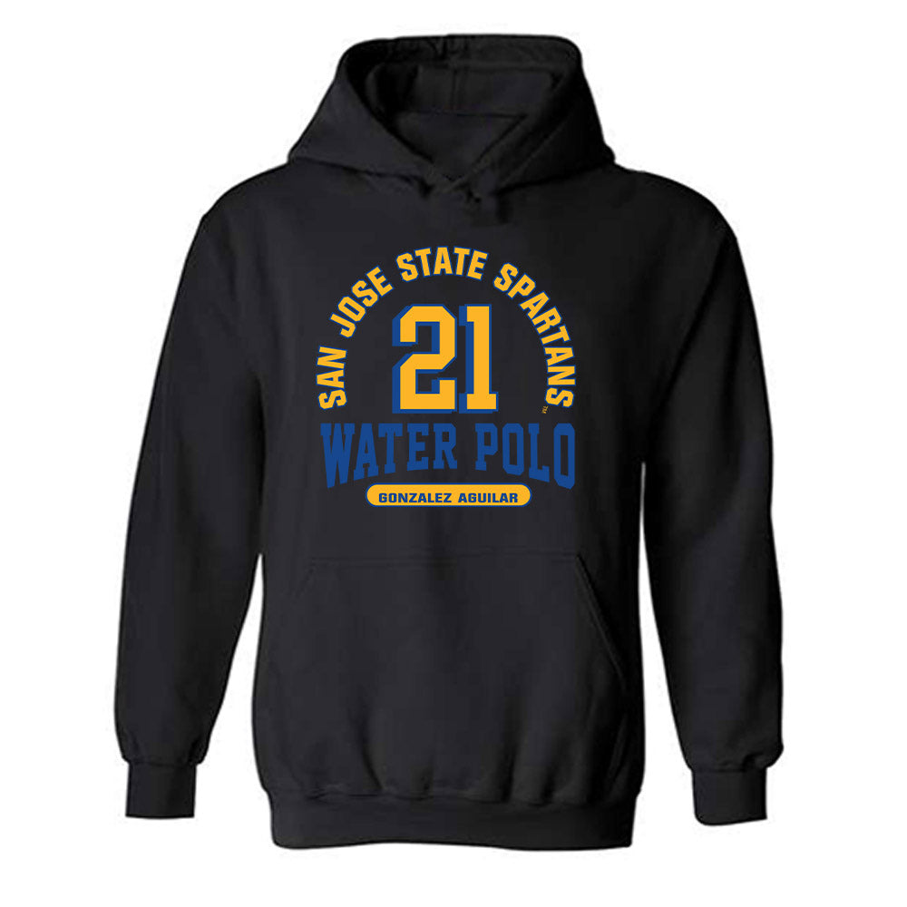 SJSU - NCAA Women's Water Polo : Sally Gonzalez Aguilar - Classic Fashion Shersey Hooded Sweatshirt-0