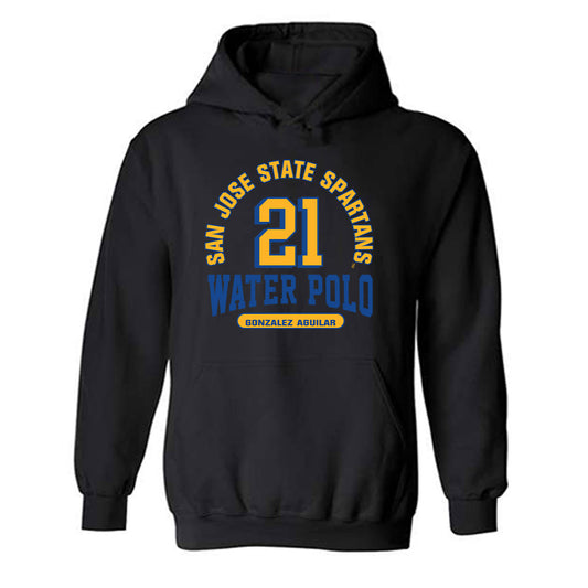 SJSU - NCAA Women's Water Polo : Sally Gonzalez Aguilar - Classic Fashion Shersey Hooded Sweatshirt-0