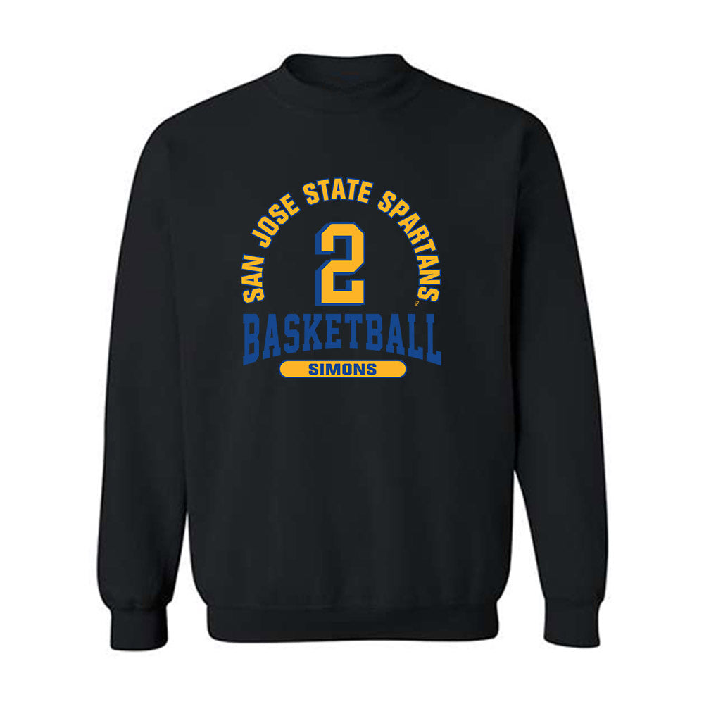 SJSU - NCAA Women's Basketball : McKenna Simons - Classic Fashion Shersey Crewneck Sweatshirt-0