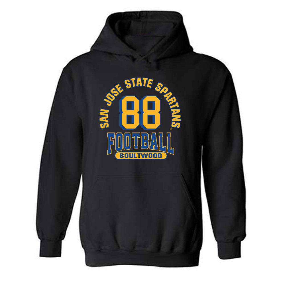 SJSU - NCAA Football : Ryan Boultwood - Classic Fashion Shersey Hooded Sweatshirt-0