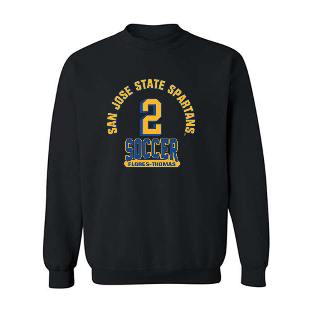 SJSU - NCAA Men's Soccer : Ruben Flores-Thomas - Classic Fashion Shersey Crewneck Sweatshirt-0