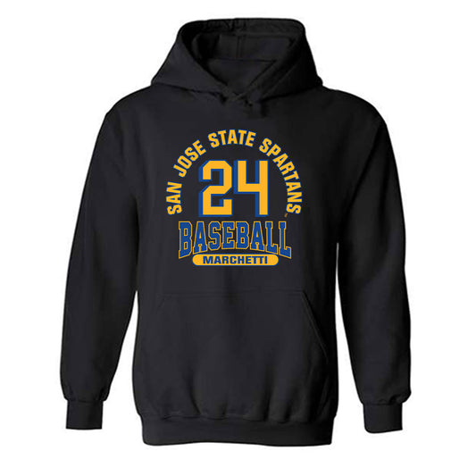 SJSU - NCAA Baseball : Landon Marchetti - Classic Fashion Shersey Hooded Sweatshirt-0