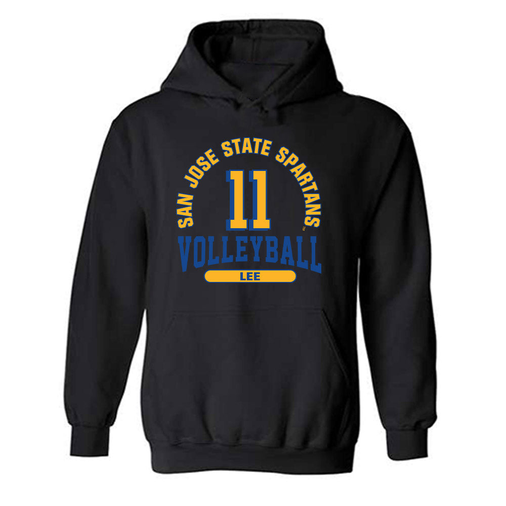 SJSU - NCAA Women's Volleyball : Learden Lee - Classic Fashion Shersey Hooded Sweatshirt-0