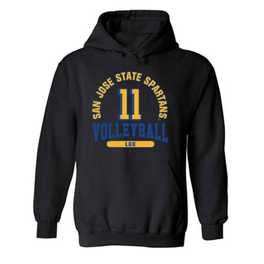 SJSU - NCAA Women's Volleyball : Learden Lee - Classic Fashion Shersey Hooded Sweatshirt-0