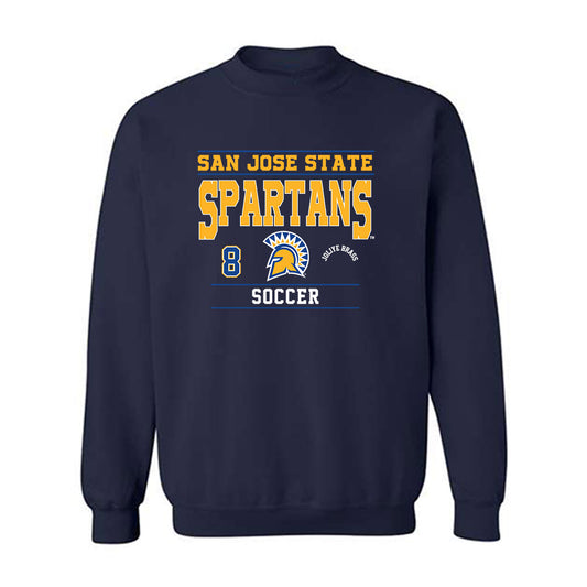 SJSU - NCAA Women's Soccer : Joliye Brass - Classic Fashion Shersey Crewneck Sweatshirt-0