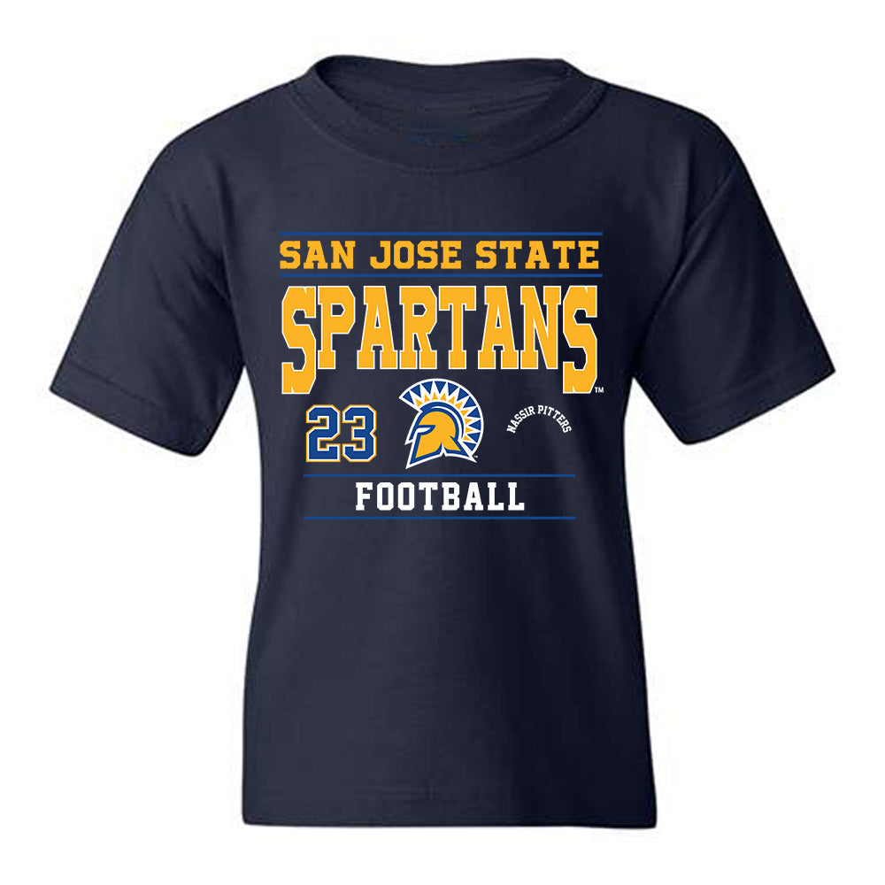 SJSU - NCAA Football : Nassir Pitters - Classic Fashion Shersey Youth T-Shirt-0