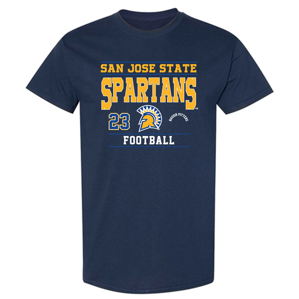 SJSU - NCAA Football : Nassir Pitters - Classic Fashion Shersey T-Shirt-0