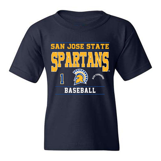 SJSU - NCAA Baseball : Alex Fernandes - Classic Fashion Shersey Youth T-Shirt-0