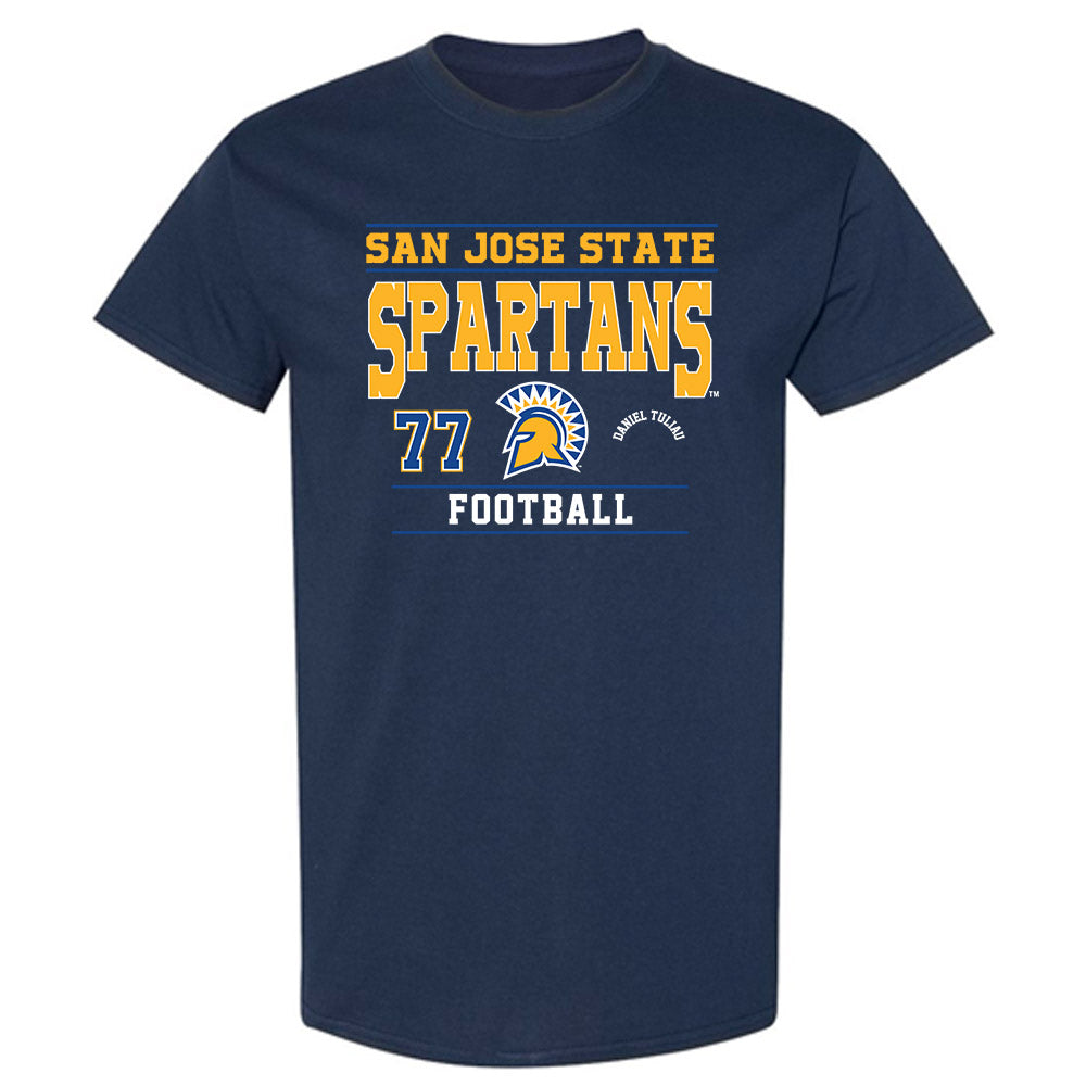 SJSU - NCAA Football : Daniel Tuliau - Classic Fashion Shersey T-Shirt-0