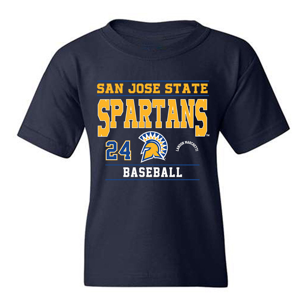 SJSU - NCAA Baseball : Landon Marchetti - Classic Fashion Shersey Youth T-Shirt-0